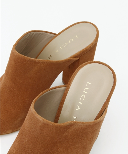 Spick & Span（スピックアンドスパン）の「LUCIA BOIX スエードミュール◆（サンダル・レディース・ブラック/キャメル・36/37/38）」の7枚目の写真