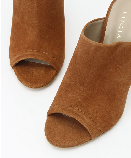 Spick & Span（スピックアンドスパン）の「LUCIA BOIX スエードミュール◆（サンダル・レディース・ブラック/キャメル・36/37/38）」の9枚目の写真