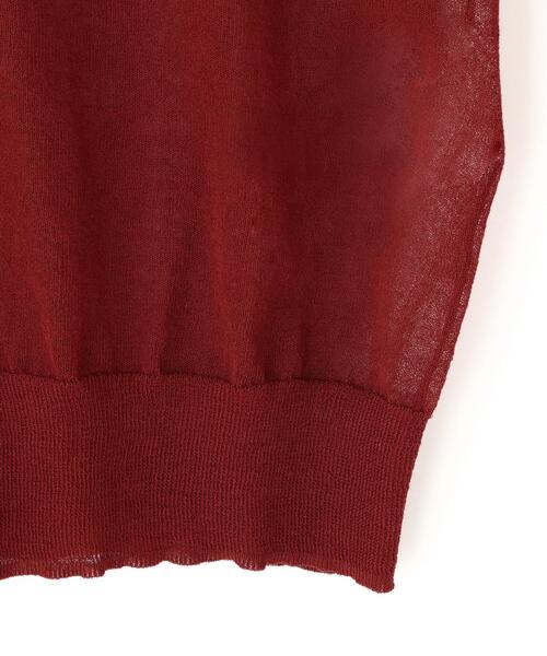YLEVE(イレーヴ)の「YLEVE / SHEER RIB KNIT CARDIGAN(カーディガン/ボレロ・レディース・パープル/レッド/ブルー/ネイビー・1)」の10枚目の写真