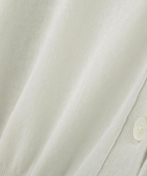 YLEVE(イレーヴ)の「YLEVE / SHEER RIB KNIT CARDIGAN(カーディガン/ボレロ・レディース・パープル/レッド/ブルー/ネイビー・1)」の14枚目の写真