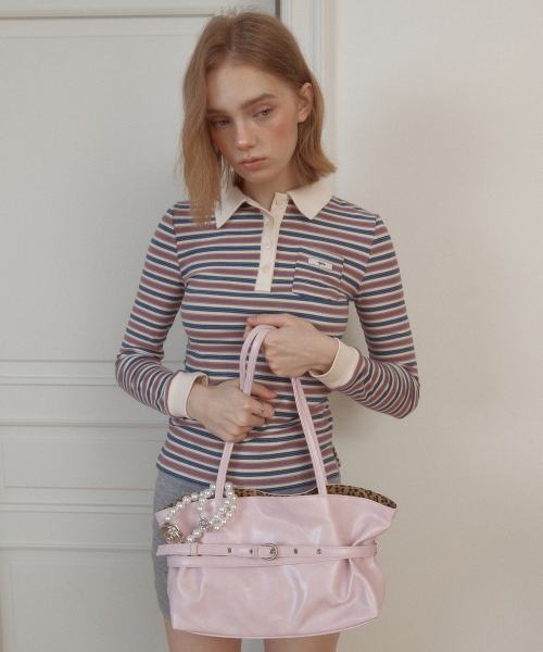 LETERIE（レテリー）の「MELLOW REVERSIBLE BELT TOTE BAG_PINK（トートバッグ・レディース・PINK・FREE）」の4枚目の写真