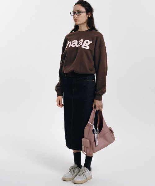 haag(ヘイグ)の「a birthday sweatshirt (brown)(スウェット・レディース・その他・FREE)」の2枚目の写真