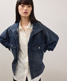 balloon short denim jacket/バルーンショートデニムジャケット