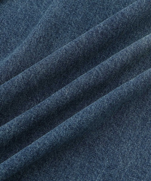 ADAM ET ROPE'(アダムエロペ)の「【WEB限定】・【定番】スタンドネックデニムジャケット(デニムジャケット・レディース・ブルー/ブルー系その他2/ブラック・36/38)」の7枚目の写真
