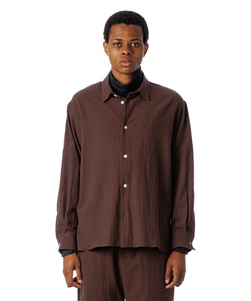 Sandinista（サンディニスタ）の「Washer Shirt / ワッシャーシャツ（シャツ/ブラウス・メンズ・ブラウン/チャコールグレー/ブラック・LARGE/MEDIUM/SMALL）」の11枚目の写真