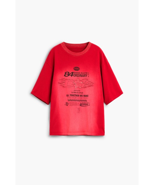 タイポグラフィ グラフィック 半袖Tシャツ【2026-2027年秋冬新作】（T