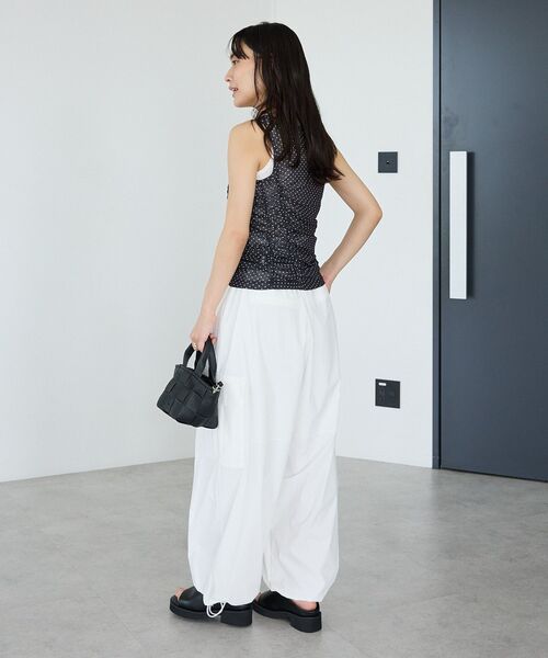 CRAFT STANDARD BOUTIQUE(クラフトスタンダードブティック)の「ベルト付ライトタフタカーゴパンツ(その他パンツ・レディース・ベージュ/ホワイト・M/L)」の20枚目の写真