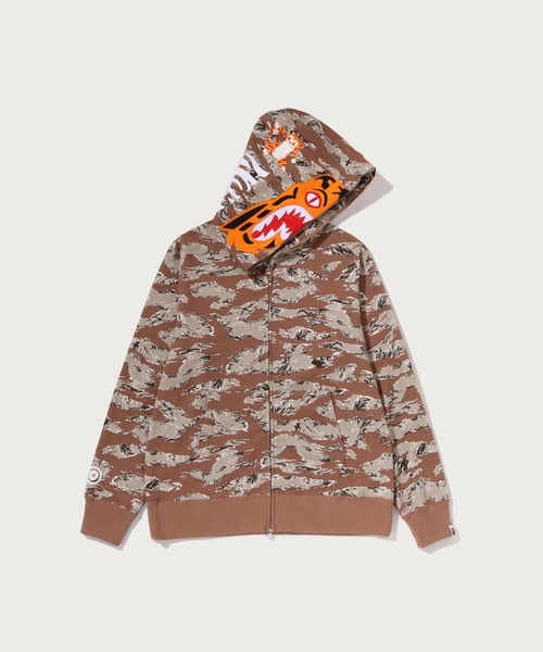 A BATHING APE（アベイシングエイプ）の「TIGER CAMO TIGER FULL ZIP HOODIE（パーカー・メンズ・ベージュ/グリーン・LARGE/X-LARGE/MEDIUM/XX-LARGE/SMALL/XXX-LARGE）」の3枚目の写真