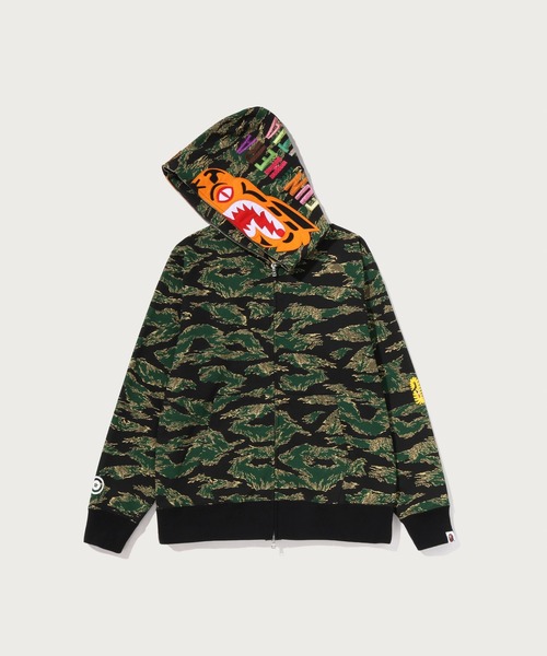 A BATHING APE（アベイシングエイプ）の「TIGER CAMO TIGER FULL ZIP HOODIE（パーカー・メンズ・ベージュ/グリーン・LARGE/X-LARGE/MEDIUM/XX-LARGE/SMALL/XXX-LARGE）」の6枚目の写真