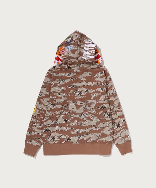 A BATHING APE（アベイシングエイプ）の「TIGER CAMO TIGER FULL ZIP HOODIE（パーカー・メンズ・ベージュ/グリーン・LARGE/X-LARGE/MEDIUM/XX-LARGE/SMALL/XXX-LARGE）」の7枚目の写真