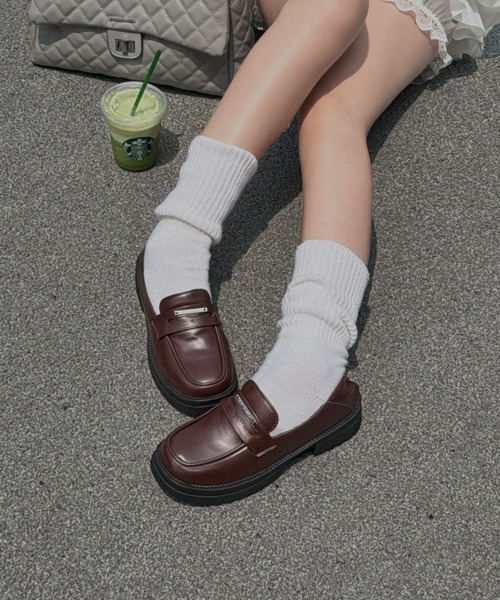 RAY CASSIN(レイカズン)の「厚底ローファー(ローファー・レディース・ブラック/ブラウン・L/S/M)」の14枚目の写真