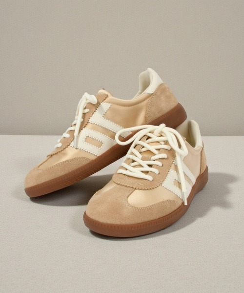 BACK70(バックセブンティ)の「【BACK70 / バックセブンティ】GHOST 異素材スニーカー(スニーカー・レディース・ベージュ・37/36)」の7枚目の写真