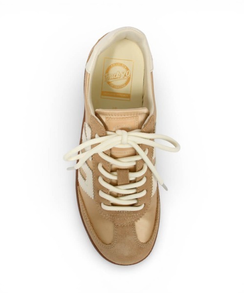 BACK70(バックセブンティ)の「【BACK70 / バックセブンティ】GHOST 異素材スニーカー(スニーカー・レディース・ベージュ・37/36)」の2枚目の写真