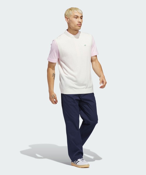 adidas(アディダス)の「オリジナルス カシミヤ ベスト【adidas Golf/アディダスゴルフ】(ベスト・メンズ・ホワイト・SMALL/MEDIUM/LARGE/X-LARGE/XX-LARGE/3XL)」の3枚目の写真