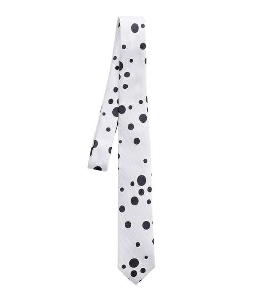 JOHN LAWRENCE SULLIVAN（ジョンローレンスサリバン）の「RANDOM DOT SILK NECK TIE（ネクタイ・メンズ・ホワイト/ブラック・ONE SIZE）」の2枚目の写真