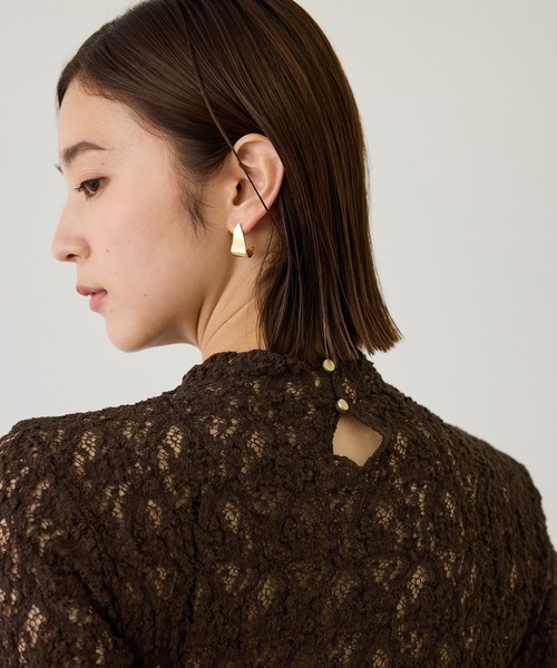 ROPE'(ロペ)の「カムイレースハイネックカットソー/イージーケア(Tシャツ/カットソー・レディース・ダークブラウン/ホワイト/ブラック・38)」の20枚目の写真