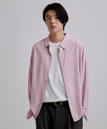 tk.TAKEO KIKUCHI（ティーケータケオキクチ）の「【選べる7色】トロミドレープカラーシャツ トロミ 梨地 7色 レギュラーカラー 長袖（シャツ/ブラウス）」