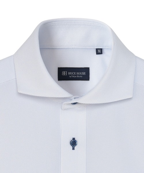 TOKYO SHIRTS(トウキョウシャツ)の「ビズポロ ポロシャツ コンフォートドライ 半袖 メンズ(ポロシャツ・メンズ・サックスブルー・XL/S/LL/M/L)」の3枚目の写真
