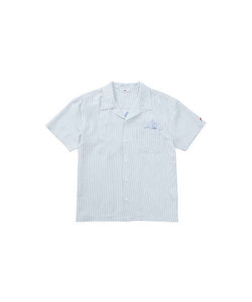 SUNS by #Re:room(サンズバイリルーム)の「サンズエンブロイダリーシアサッカーオープンカラーシャツ(シャツ/ブラウス・メンズ・グレー/グリーン/ブルー・SMALL/MEDIUM)」の13枚目の写真