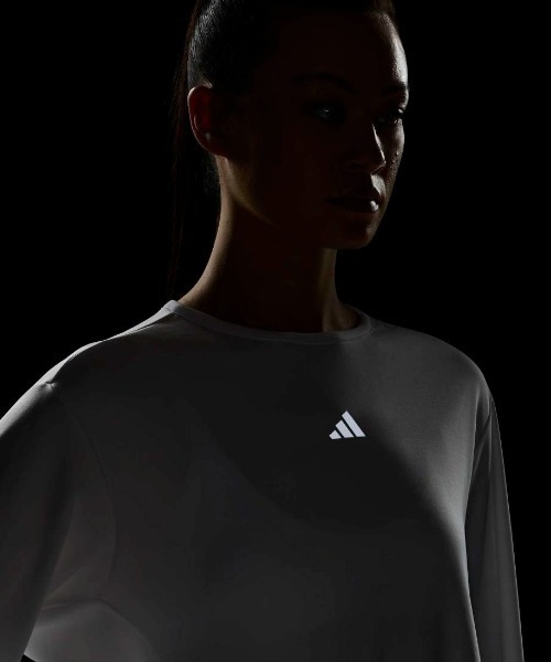 adidas(アディダス)の「adidas アディダス W カラット L/S Tシャツ(Tシャツ/カットソー・レディース・ホワイト/ブラック・M/L/XL)」の7枚目の写真