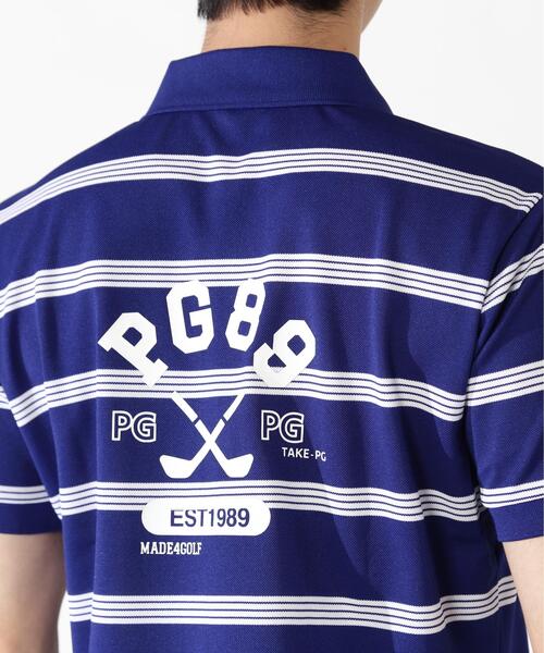 PEARLY GATES（パーリーゲイツ）の「【PEARLY GATES】Peカノコ半袖ポロシャツ ＜ボーダー＞（ポロシャツ・メンズ・ダークインディゴブルー・MEDIUM/LARGE/XX-LARGE/SMALL）」の15枚目の写真