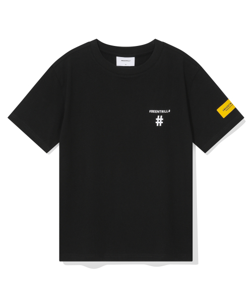 BEENTRILL(ビントリル)の「ウィメンズテーピングハッシュタグ半袖Tシャツ(ブラック)(Tシャツ/カットソー・レディース・その他・SMALL/X-SMALL)」の2枚目の写真