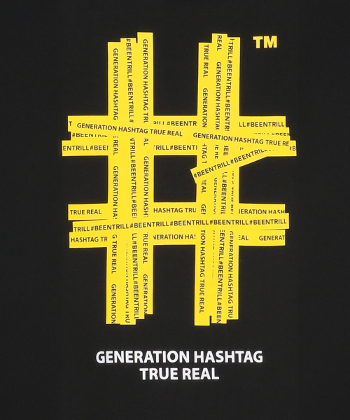 BEENTRILL(ビントリル)の「ウィメンズテーピングハッシュタグ半袖Tシャツ(ブラック)(Tシャツ/カットソー・レディース・その他・SMALL/X-SMALL)」の3枚目の写真