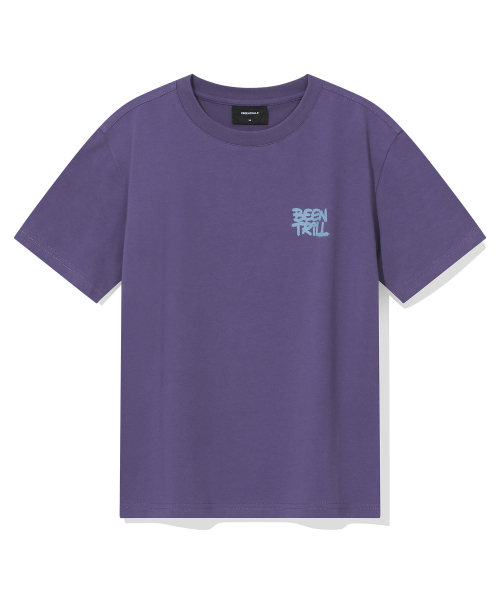 BEENTRILL（ビントリル）の「ウィメンズスプレーハッシュタグ半袖Tシャツ（バイオレット）（Tシャツ/カットソー・レディース・その他・SMALL/X-SMALL）」の2枚目の写真