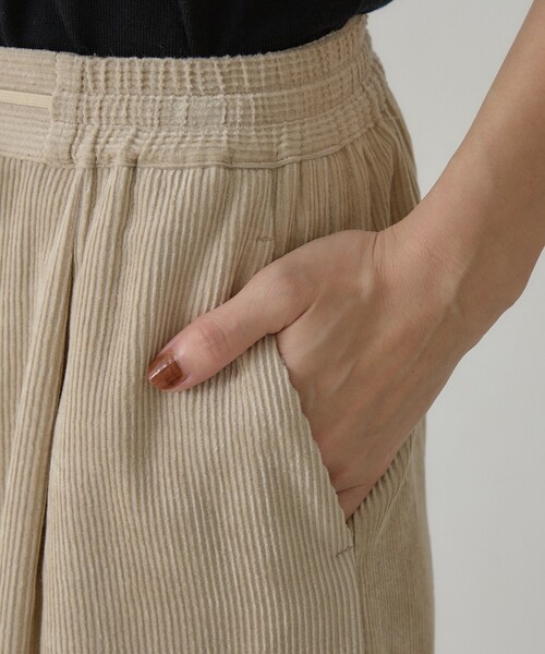 qualite(カリテ)の「レーヨンコーデュロイパンツ(その他パンツ・レディース・チャコールグレー/ベージュ・36/38)」の11枚目の写真