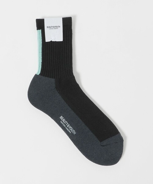 BEAUTY&YOUTH UNITED ARROWS(ビューティーアンドユースユナイテッドアローズ)の「バック ライン ソックス(ソックス/靴下・メンズ・オフホワイト/ブラック/ベージュ・FREE)」の3枚目の写真