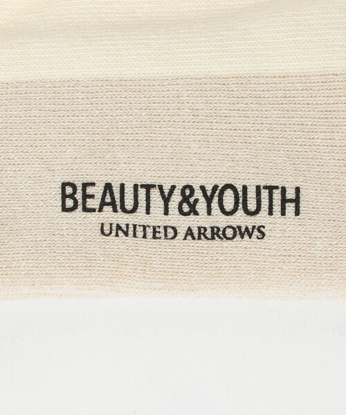 BEAUTY&YOUTH UNITED ARROWS(ビューティーアンドユースユナイテッドアローズ)の「バック ライン ソックス(ソックス/靴下・メンズ・オフホワイト/ブラック/ベージュ・FREE)」の5枚目の写真