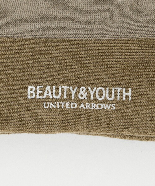 BEAUTY&YOUTH UNITED ARROWS(ビューティーアンドユースユナイテッドアローズ)の「バック ライン ソックス(ソックス/靴下・メンズ・オフホワイト/ブラック/ベージュ・FREE)」の9枚目の写真