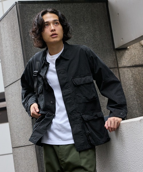 orSlow（オアスロウ）の「orSlow/オアスロウ STONE BLACK B.D.U JACKET フラップポケット ミディアムレングス ジャケット アウター ヴィンテージ アメカジ 2026年秋冬 秋服（デニムジャケット・メンズ・ブラック・2/4/3）」の18枚目の写真