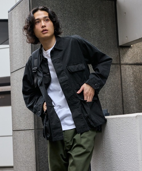 orSlow（オアスロウ）の「orSlow/オアスロウ STONE BLACK B.D.U JACKET フラップポケット ミディアムレングス ジャケット アウター ヴィンテージ アメカジ 2026年秋冬 秋服（デニムジャケット・メンズ・ブラック・2/4/3）」の19枚目の写真