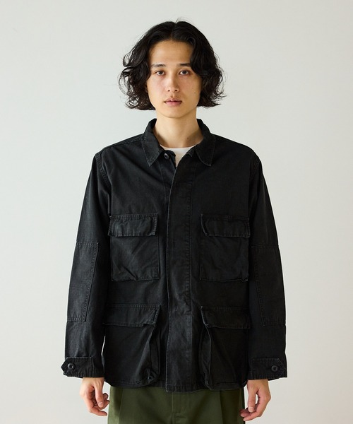 orSlow（オアスロウ）の「orSlow/オアスロウ STONE BLACK B.D.U JACKET フラップポケット ミディアムレングス ジャケット アウター ヴィンテージ アメカジ 2026年秋冬 秋服（デニムジャケット・メンズ・ブラック・2/4/3）」の9枚目の写真