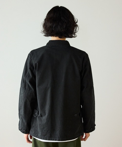 orSlow（オアスロウ）の「orSlow/オアスロウ STONE BLACK B.D.U JACKET フラップポケット ミディアムレングス ジャケット アウター ヴィンテージ アメカジ 2026年秋冬 秋服（デニムジャケット・メンズ・ブラック・2/4/3）」の7枚目の写真