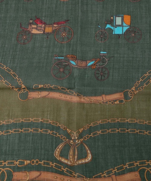 AULENTTI(オウレンティ)の「【AULENTTI】スカーフ-VINTAGE CHAIN Scarf(バンダナ/スカーフ・レディース・カーキ・FREE)」の18枚目の写真
