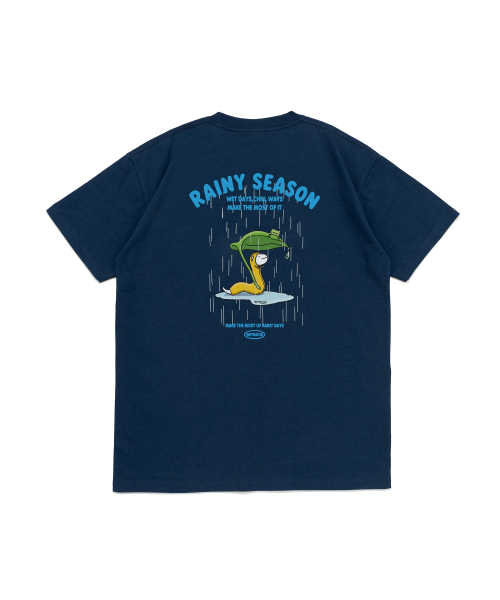 NET SOCIAL CLUB(ネットソーシャルクラブ)の「終末の蛇 ウェットムード ネットソーシャル 半袖Tシャツ (ダークブルー)(Tシャツ/カットソー・レディース・その他・LARGE/X-LARGE/SMALL/MEDIUM)」の5枚目の写真