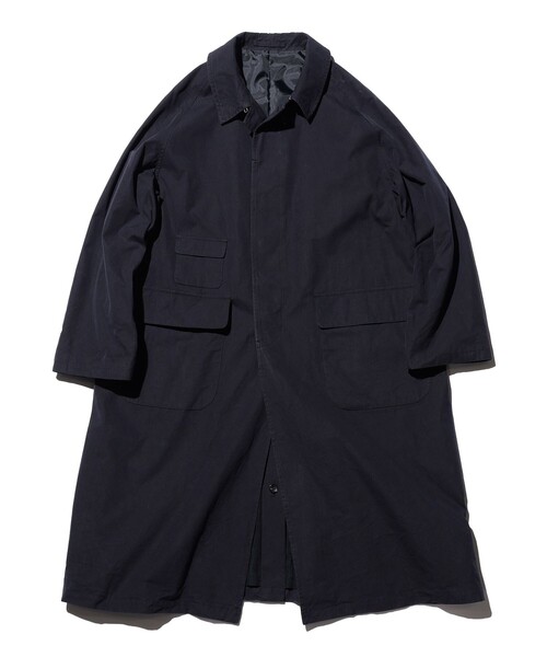 BEAMS PLUS(ビームスプラス)の「Over Coat 3Ply Oxford(その他アウター・メンズ・ライトブラウン/ネイビー・M/S/L/XL)」の1枚目の写真