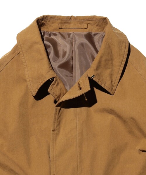 BEAMS PLUS(ビームスプラス)の「Over Coat 3Ply Oxford(その他アウター・メンズ・ライトブラウン/ネイビー・M/S/L/XL)」の4枚目の写真