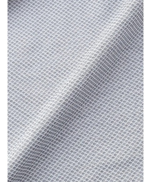 Perfect Suit FActory(パーフェクトスーツファクトリー)の「【アイシャツ累計販売枚数1100万枚突破】長袖アイシャツ 完全ノーアイロン/速乾/抗菌防臭 ロンビック柄 セミワイド(ビジネスシャツ・メンズ・グレー/ライトピンク/サックスブルー・首回り39cm-裄丈82cm/首回り45cm-裄丈86cm/首回り43cm-裄丈86cm/首回り37cm-裄丈80cm/首回り41cm-裄丈84cm)」の7枚目の写真