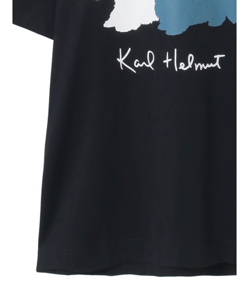 KARL HELMUT(カールヘルム)の「テリアプリントカットソー(Tシャツ/カットソー・メンズ・ブラック/ピンク/キナリ・MEDIUM/LARGE)」の8枚目の写真