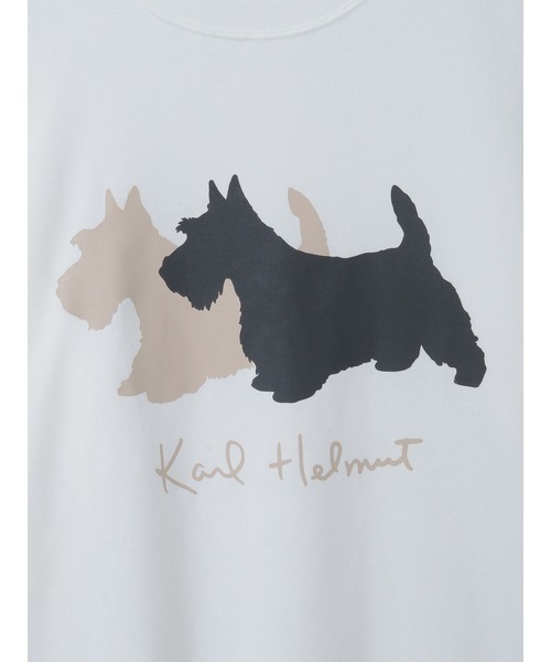 KARL HELMUT(カールヘルム)の「テリアプリントカットソー(Tシャツ/カットソー・メンズ・ブラック/ピンク/キナリ・MEDIUM/LARGE)」の11枚目の写真