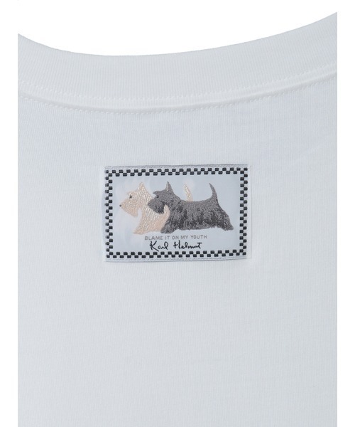 KARL HELMUT(カールヘルム)の「テリアプリントカットソー(Tシャツ/カットソー・メンズ・ブラック/ピンク/キナリ・MEDIUM/LARGE)」の12枚目の写真