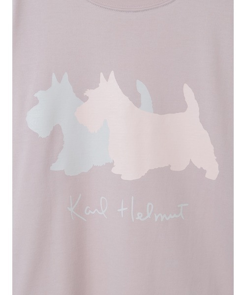 KARL HELMUT(カールヘルム)の「テリアプリントカットソー(Tシャツ/カットソー・メンズ・ブラック/ピンク/キナリ・MEDIUM/LARGE)」の13枚目の写真