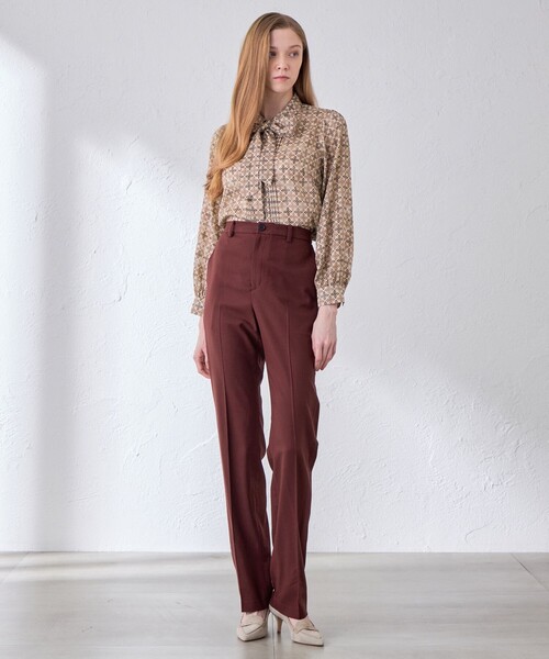 MACKINTOSH LONDON(マッキントッシュ ロンドン)の「【婦人画報10月号掲載】【ANDREW/アンドリュー】バイカラーアンドリュープリントブラウス(シャツ/ブラウス・レディース・ブルー系その他4/ベージュ系その他5・40/38)」の6枚目の写真