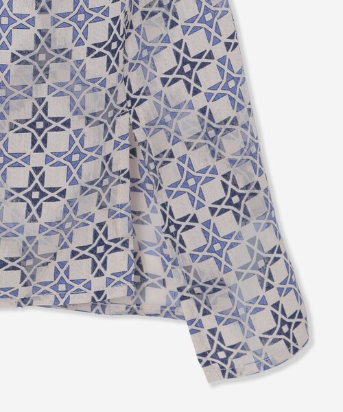 MACKINTOSH LONDON(マッキントッシュ ロンドン)の「【婦人画報10月号掲載】【ANDREW/アンドリュー】バイカラーアンドリュープリントブラウス(シャツ/ブラウス・レディース・ブルー系その他4/ベージュ系その他5・40/38)」の10枚目の写真