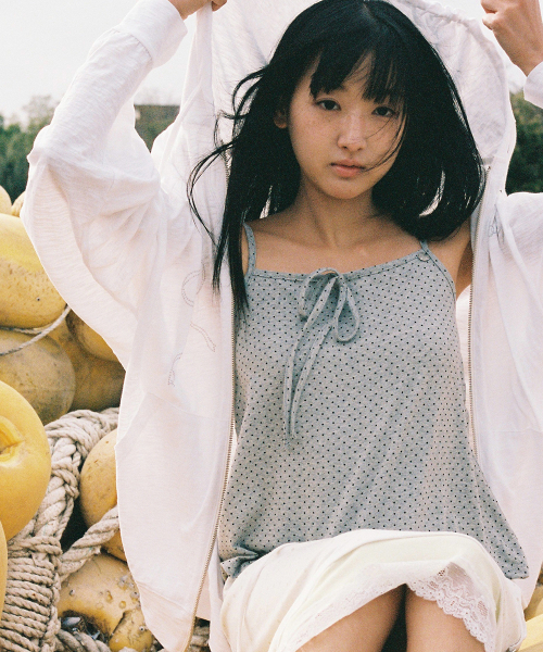 RONRON(ロンロン)の「BETTY BOOP CHARM DOT CAMI TOP SLEEVELESS GREY(Tシャツ/カットソー・レディース・その他・FREE)」の1枚目の写真