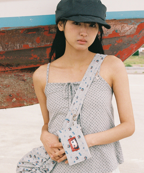 RONRON(ロンロン)の「BETTY BOOP CHARM DOT CAMI TOP SLEEVELESS GREY(Tシャツ/カットソー・レディース・その他・FREE)」の2枚目の写真