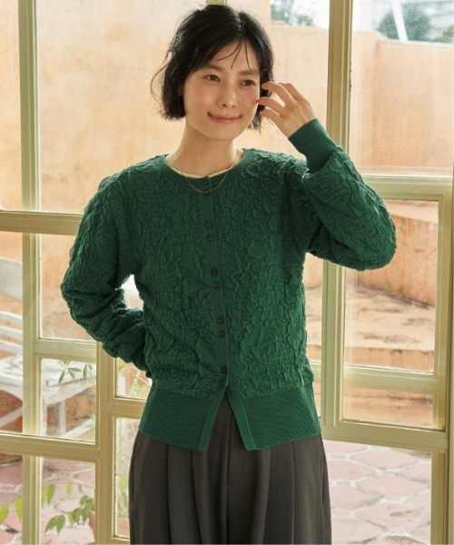 LBC（エルビーシー）の「フクレジャカードカーデ（カーディガン/ボレロ・レディース・ブラック/ブラウン/グリーン・M/L）」の5枚目の写真